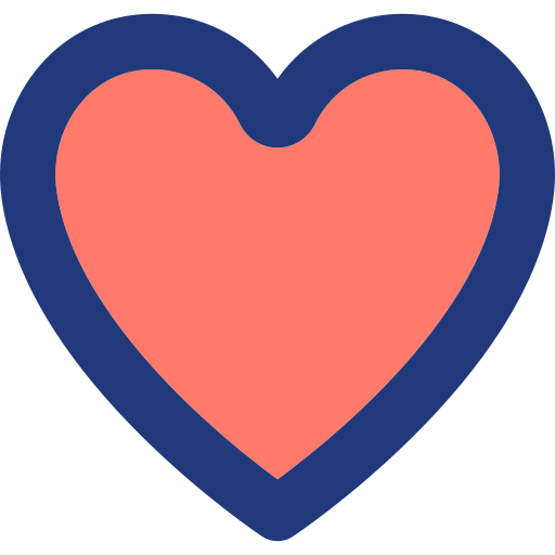 corazón Generic Outline Color icono