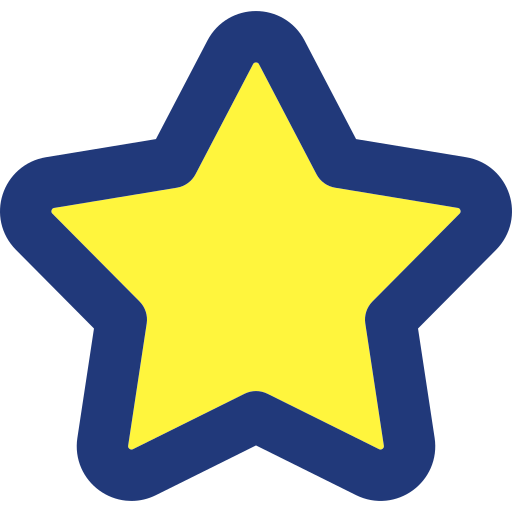 Star Generic Outline Color icon