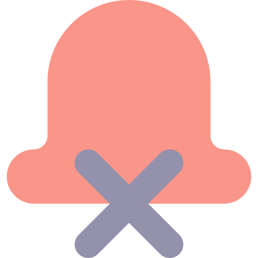 botón de silencio Generic Flat icono