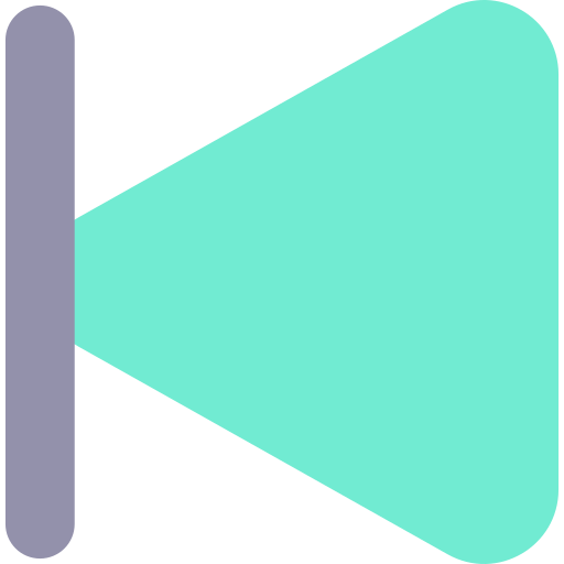 botón de rebobinado Generic Flat icono