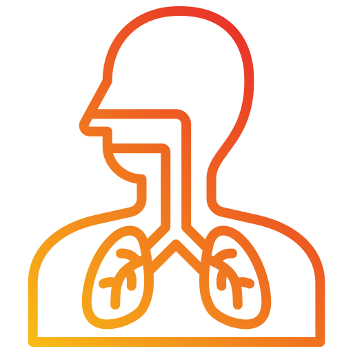 Дыхательная система Generic Gradient иконка