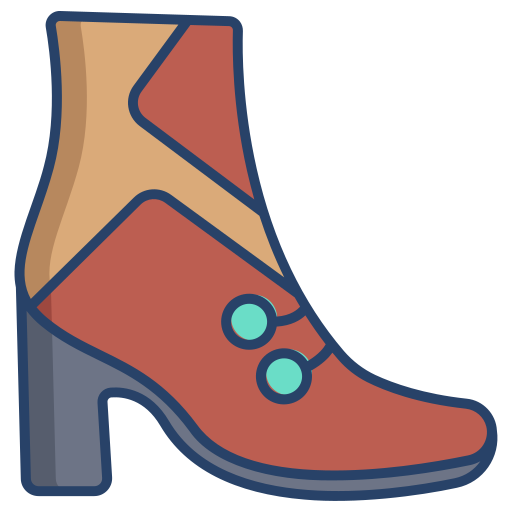 schoenen Generic color outline icoon