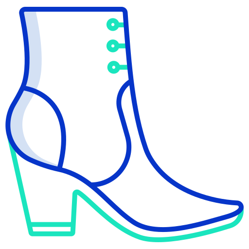calzado Generic color outline icono