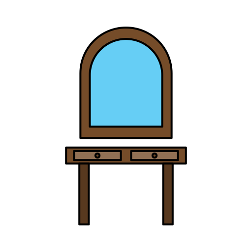 dressing table Generic Outline Color icon