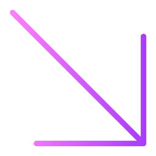 flecha diagonal Generic Gradient icono