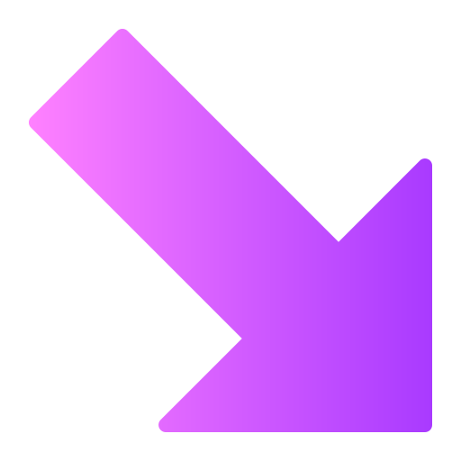 Diagonal Arrow Generic Flat Gradient icon