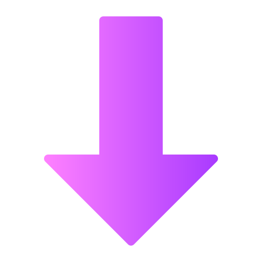 Down arrow Generic Flat Gradient icon