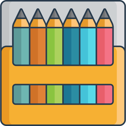 Crayon Generic Outline Color icon
