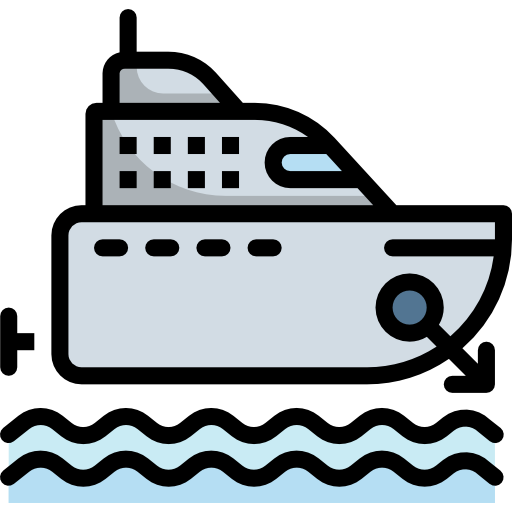yacht PongsakornRed Lineal Color icon