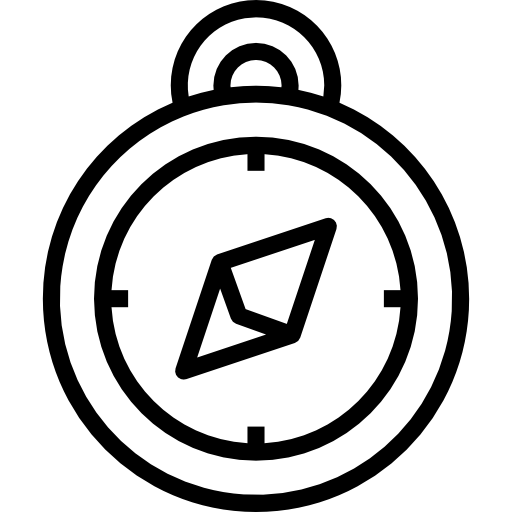 brújula PongsakornRed Lineal icono