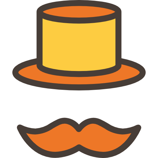 Mustache Good Ware Lineal Color icon