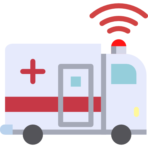 ambulancia PongsakornRed Flat icono