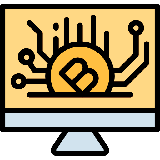 Bitcoin PongsakornRed Lineal Color icon