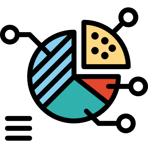 Pie chart PongsakornRed Lineal Color icon