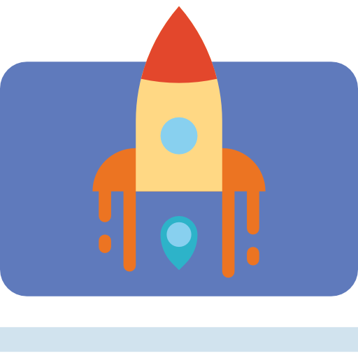 Rocket PongsakornRed Flat icon