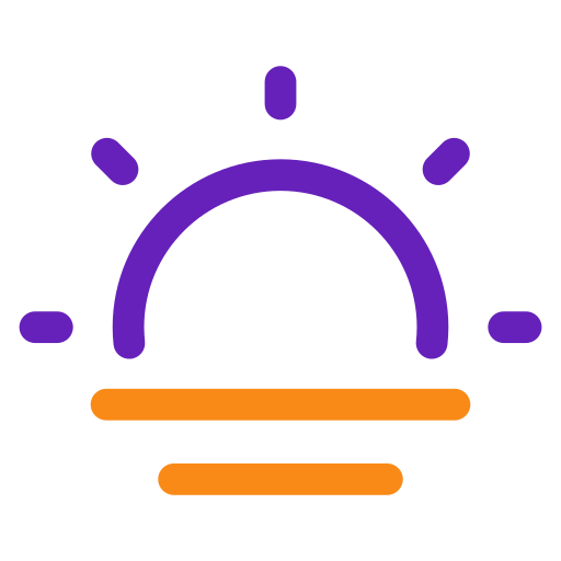 Sunset Generic Outline Color icon