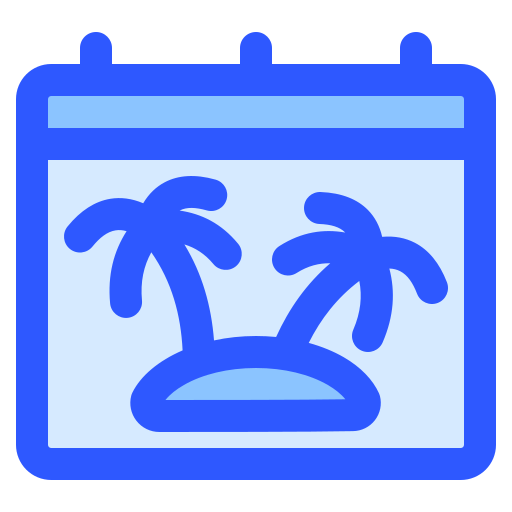 vacaciones Generic Blue icono