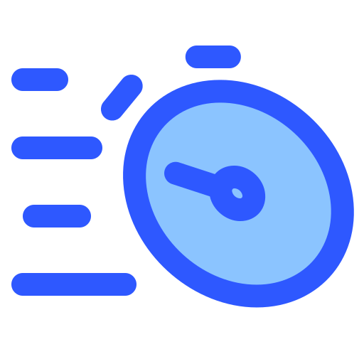 早い時間 Generic Blue icon