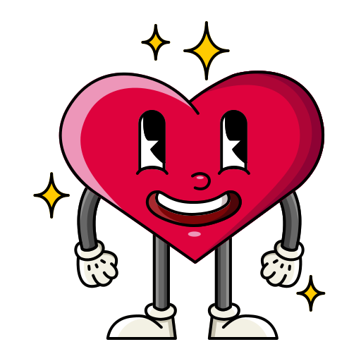 Heart Generic Outline Color icon