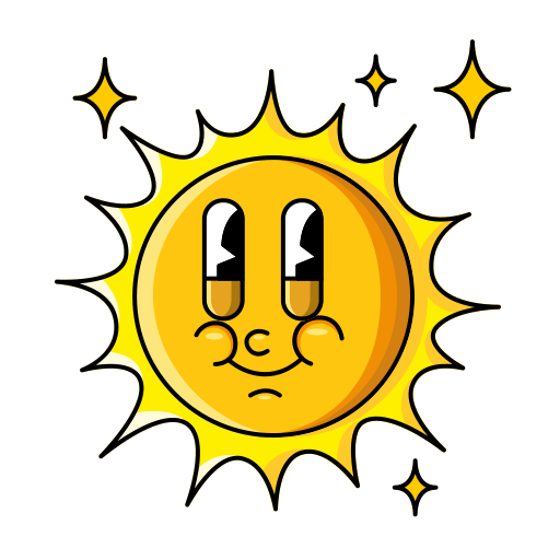 Sun Generic Outline Color icon