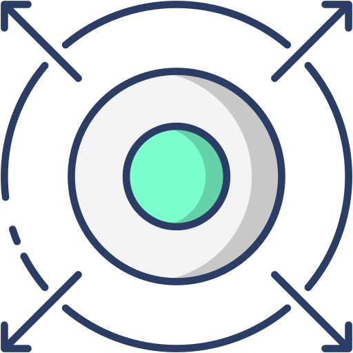 레이더 Generic Outline Color icon