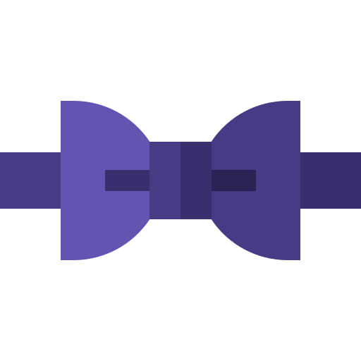 gravata-borboleta Basic Straight Flat Ícone