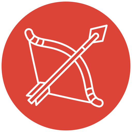Bow and arrow Generic Flat icon