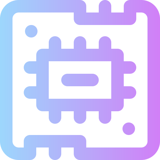 Motherboard Super Basic Rounded Gradient icon