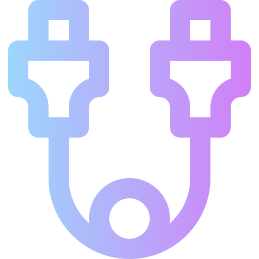 Cable Super Basic Rounded Gradient icon