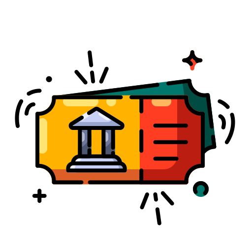 Museum ticket Generic Outline Color icon