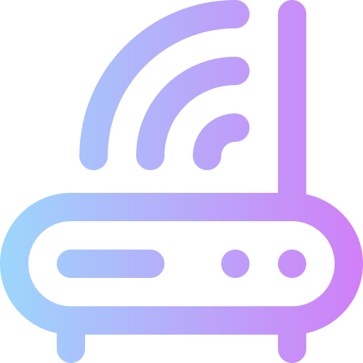 wi-fi Super Basic Rounded Gradient ikona