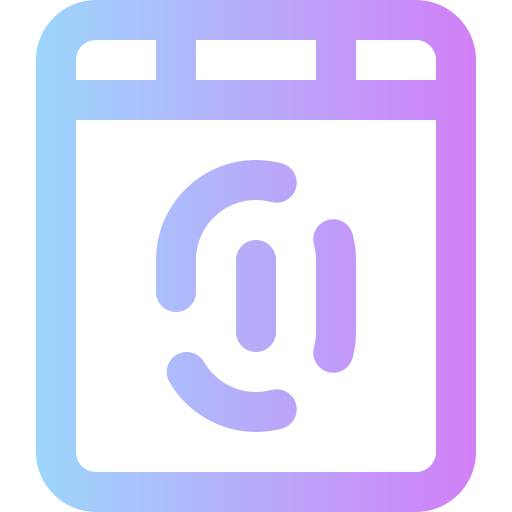 fingerabdruck-scanner Super Basic Rounded Gradient icon