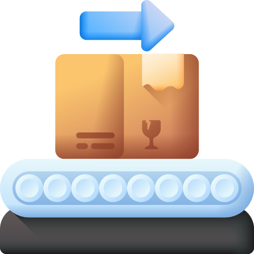 Conveyor belt 3D Color icon