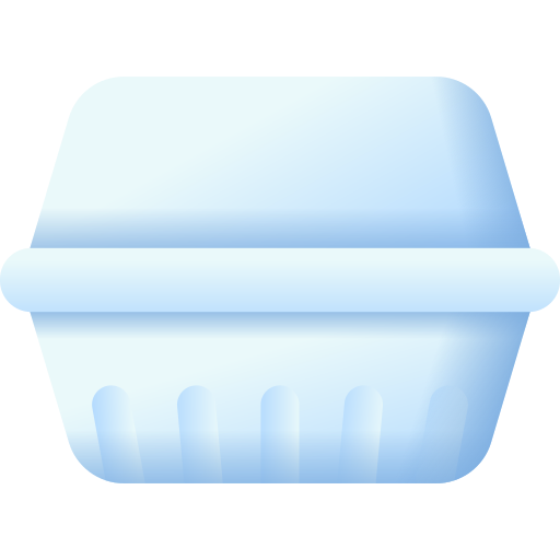 食品容器 3D Color icon