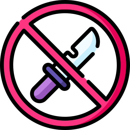 No knife Special Lineal color icon