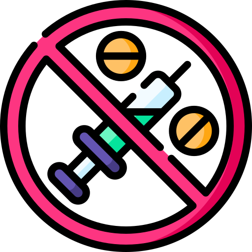 No Drugs Special Lineal color icon