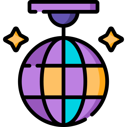 bola de disco Special Lineal color icono