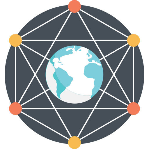 globaal netwerk Generic Rounded Shapes icoon