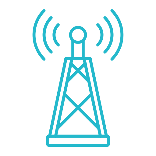 Radio Antenna Generic Simple Colors icon
