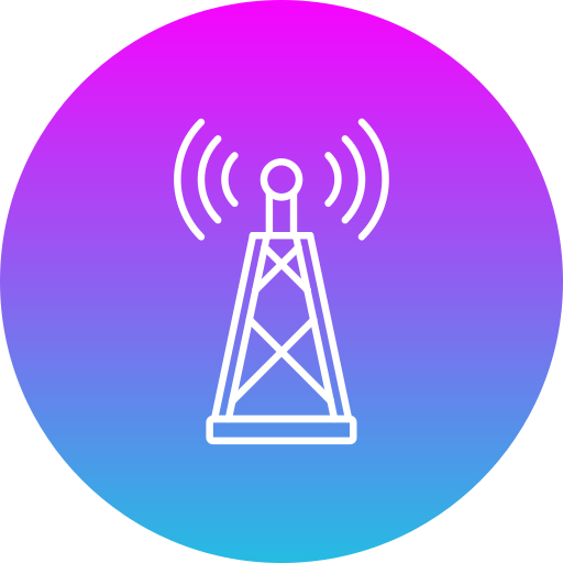 radio-antenne Generic Flat Gradient icoon