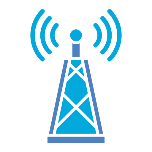 Radio Antenna Generic Blue icon