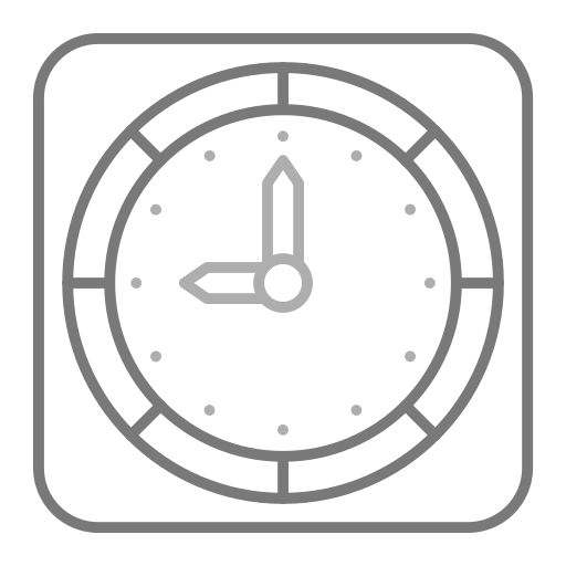 zegar ścienny Generic Grey ikona