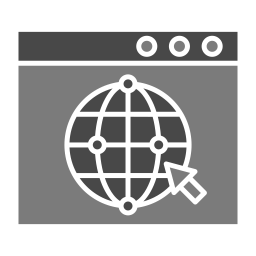 internet Generic Grey icono