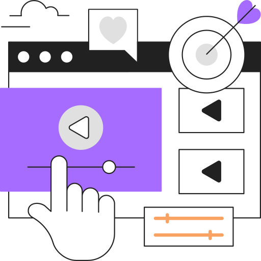 Video advertising Generic Mixed icon