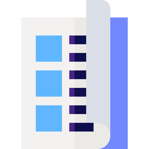 カタログ Basic Straight Flat icon