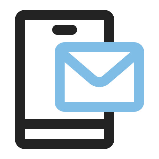 Mail inbox app Generic Outline Color icon