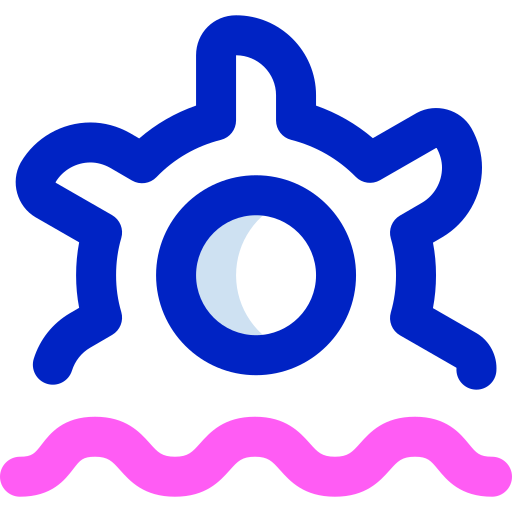 molino de agua Super Basic Orbit Color icono