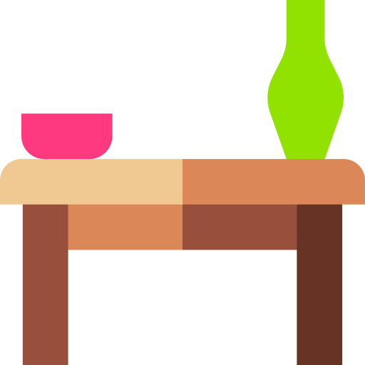 テーブル Basic Straight Flat icon