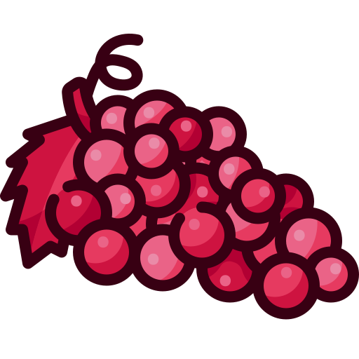 les raisins Generic Outline Color Icône