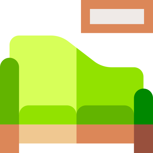 긴 의자 Basic Straight Flat icon